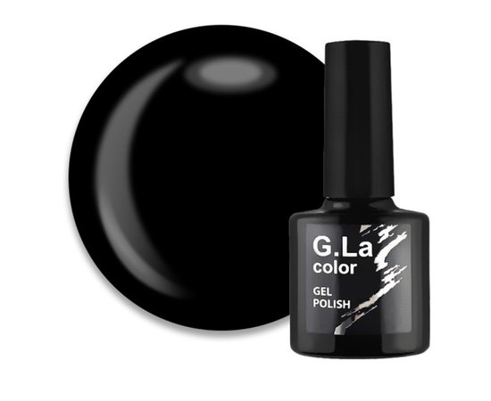 Изображение  Гель-лак G. La Color New №035 черный, 10 мл, Объем (мл, г): 10, Цвет №: 035