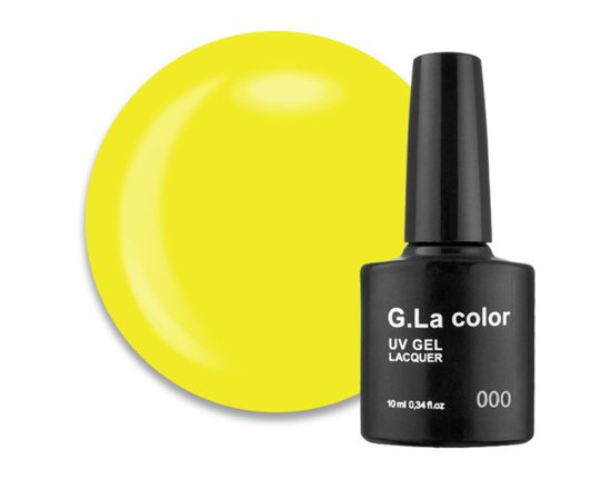 Зображення  Гель-лак G. La Color UV Gel Lacquer Luminous №227 лимонний неоновий, 10 мл, Об'єм (мл, г): 10, Цвет №: 227