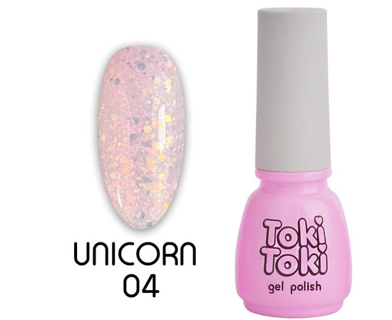 Изображение  Gel polish Toki-Toki Unicorn UN04, 5 ml, Volume (ml, g): 5, Color No.: 4