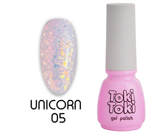 Изображение  Gel polish Toki-Toki Unicorn UN05, 5 ml, Volume (ml, g): 5, Color No.: 5