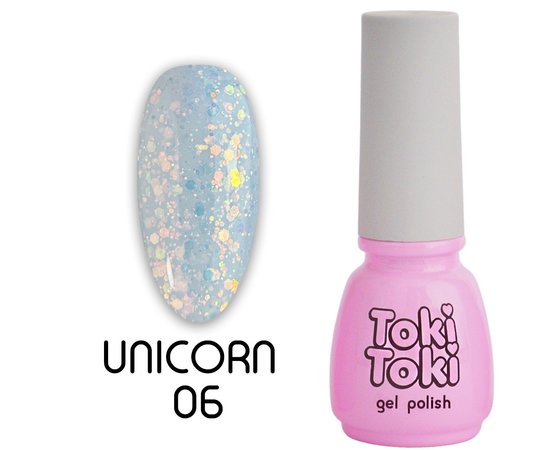 Зображення  Гель-лак Toki-Toki Unicorn UN06, 5 мл, Об'єм (мл, г): 5, Цвет №: 06