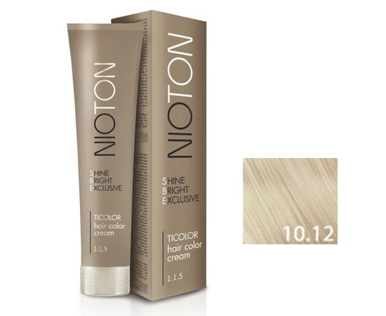 Зображення  Крем-фарба для волосся Ticolor Nioton Hair Color Cream 10.12, 100 мл, Об'єм (мл, г): 100, Цвет №: 10.12