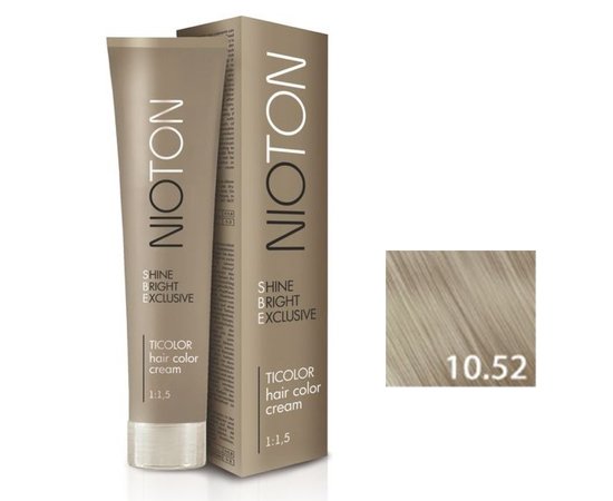 Зображення  Крем-фарба для волосся Ticolor Nioton Hair Color Cream 10.52, 100 мл, Об'єм (мл, г): 100, Цвет №: 10.52