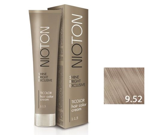 Зображення  Крем-фарба для волосся Ticolor Nioton Hair Color Cream 9.52, 100 мл, Об'єм (мл, г): 100, Цвет №: 9.52