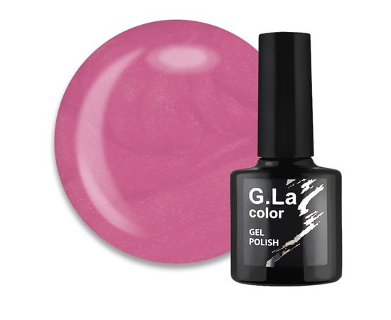 Изображение  G. La Color New gel polish No. 011 soft pink-raspberry with mother-of-pearl, 10 ml, Volume (ml, g): 10, Color No.: 11