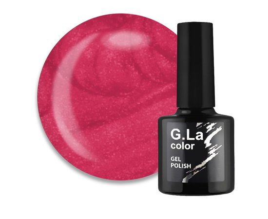 Изображение  G. La Color New gel polish No. 050, deep pink with mother-of-pearl, 10 ml, Volume (ml, g): 10, Color No.: 50