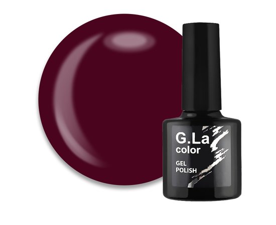 Изображение  G. La Color New gel polish №052 Burgundy-Wine, 10 ml, Volume (ml, g): 10, Color No.: 52