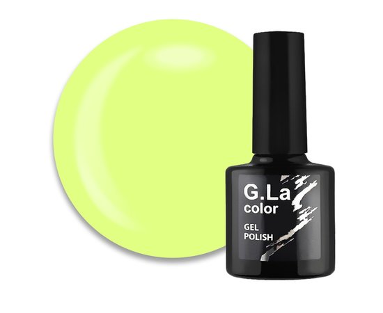 Изображение  Гель-лак G. La Color New №063 лайм, 10 мл, Объем (мл, г): 10, Цвет №: 063