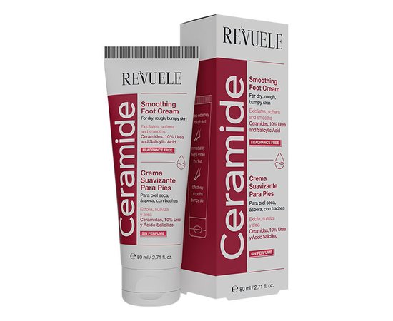 Изображение  Разглаживающий крем для ног Revuele Ceramide Smoothing Foot Cream, 80 мл