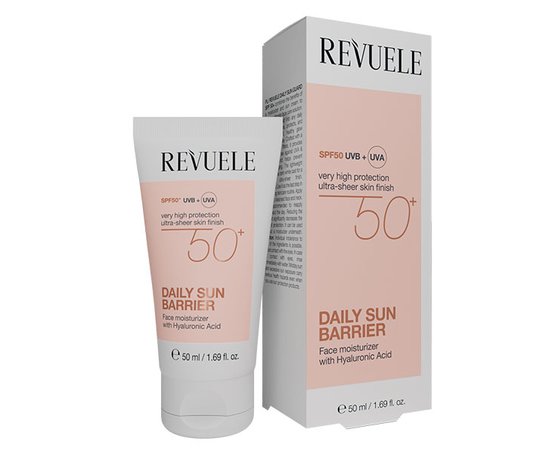 Изображение  Revuele Daily Sun Barrier for face skin with SPF 50, 50 ml