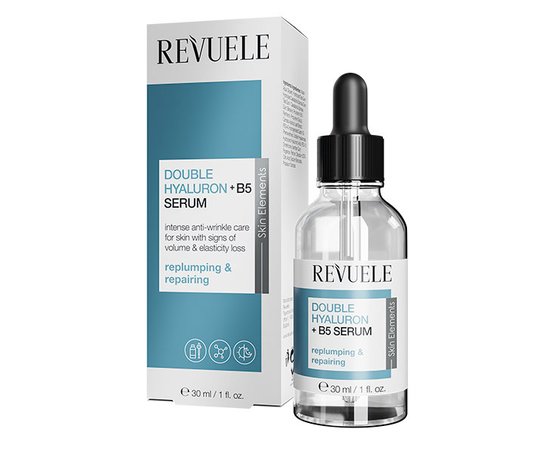 Изображение  Сыворотка для лица с гиаллуроновой кислотой Revuele Double Hyaluron + B5 Serum, 30 мл