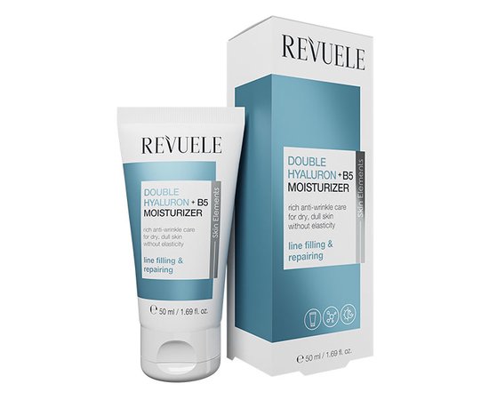 Изображение  Revuele Double Hyaluron + B5 Moisturizer for face skin, 50 ml