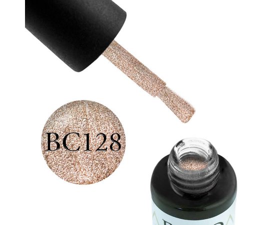 Изображение  Gel polish Boho Chic BC128 bronze-gold glitter, 6 ml, Volume (ml, g): 6, Color No.: 128