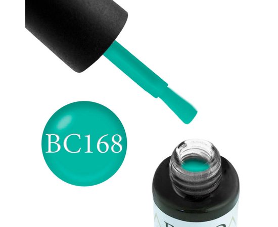 Изображение  Gel polish Boho Chic BC168 turquoise-blue, 6 ml, Volume (ml, g): 6, Color No.: 168