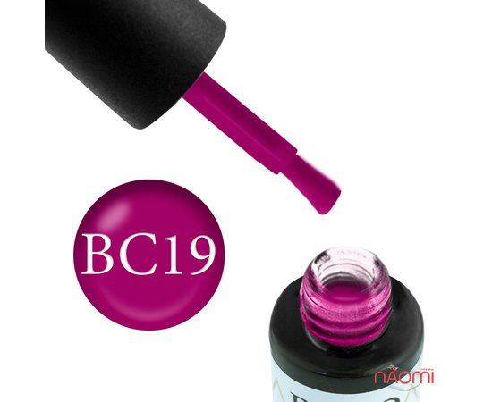 Изображение  Gel polish Boho Chic BC019 burgundy fuchsia, 6 ml, Volume (ml, g): 6, Color No.: 19