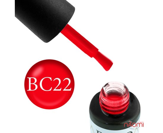 Изображение  Gel polish Boho Chic BC022 Coral Red, 6 ml, Volume (ml, g): 6, Color No.: 22