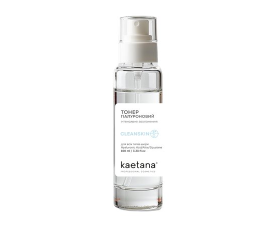 Изображение  Kaetana facial toner "Hyaluronic" - deeply moisturizing, with aloe extract, collagen hydrolyzate, 100 ml