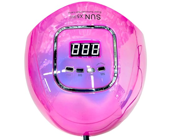 Изображение 3 UV/LED зеркальная лампа - SUN X5 Max для маникюра и педикюра, 120 Вт. Розовый