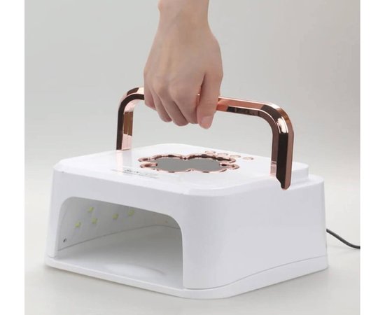 Изображение 4 UV/LED лампа Sun L1 для сушки гель лака (таймер, дисплей, сенсор движения, съемное дно), 228 Вт. Белый