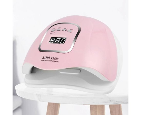 Изображение 2 UV/LED лампа Sun X5 MAX для сушки ногтей (гель лак, гель), 120 Вт. Розовый