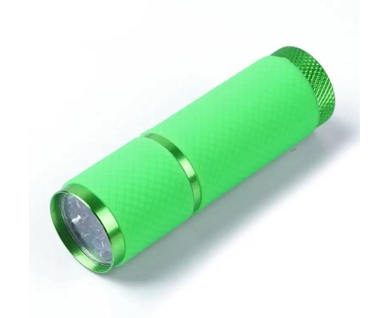 Изображение  Flashlight ultraviolet 110 for polymerization of nails 9 LED 12 W, green