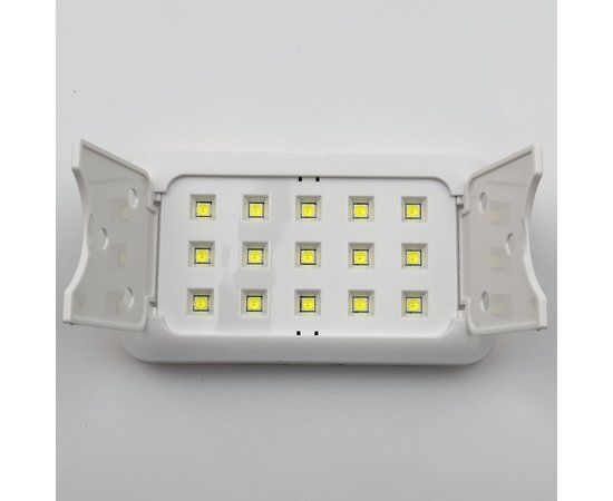 Изображение 2 Мини UV/LED лампа Sun 12 Plus для сушки ногтей на USB (складная), 60 Вт. Белый
