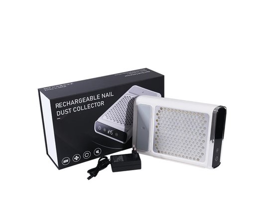 Изображение 2 Manicure hood 858-7 on battery with HEPA filter and sensor 80 W 4500 rpm, white
