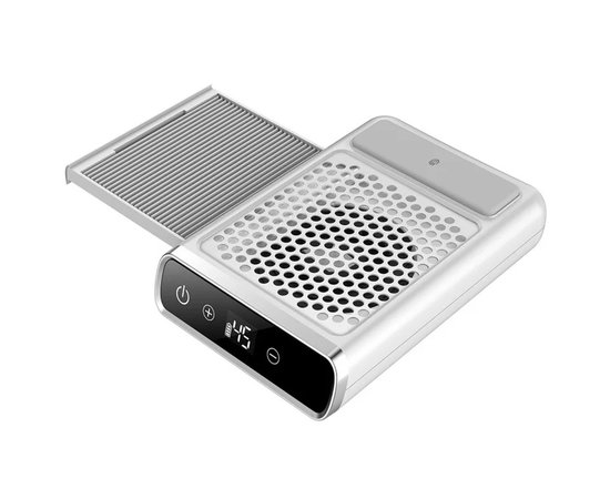 Изображение 4 Manicure hood 858-7 on battery with HEPA filter and sensor 80 W 4500 rpm, white