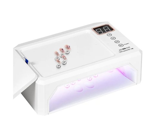 Зображення 4 Лампа для манікюру LED/UV Sun H-18 Plus на дві руки 288 Вт, біла