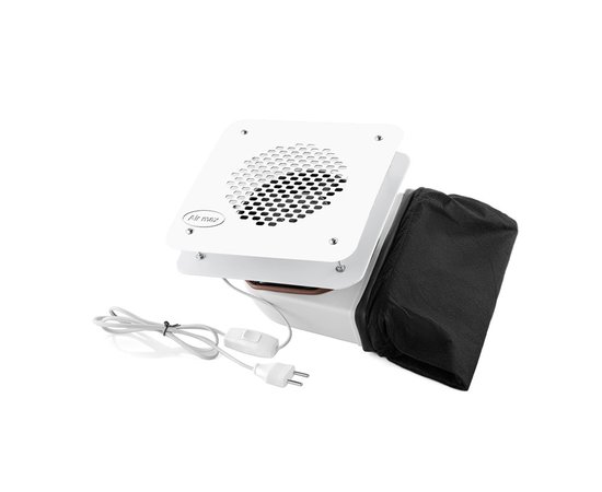 Изображение  Built-in manicure hood Air Max V6 with white stainless steel panel, 60 W