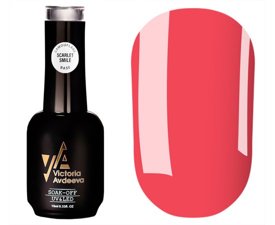 Изображение  Victoria Avdeeva Camouflage Base No.009 Scarlet Smile, 10 ml, Volume (ml, g): 10, Color No.: 9