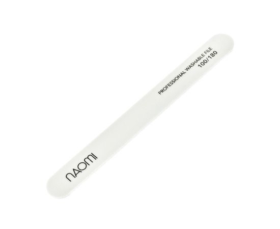 Изображение  Naomi Straight Nail File 100/180 Grit, White