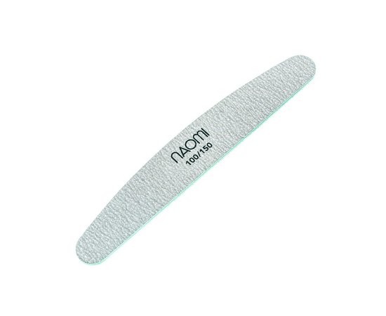 Изображение  Naomi semicircle nail file 100/150 grit, gray