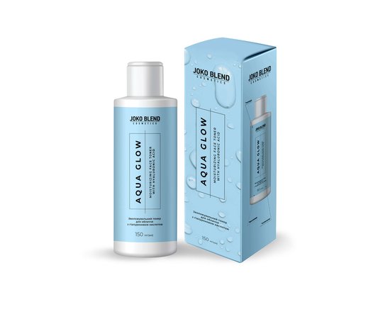 Изображение  Увлажняющий тонер для лица с гиаллуроновой кислотой Joko Blend Aqua Glow Face Toner, 150 мл