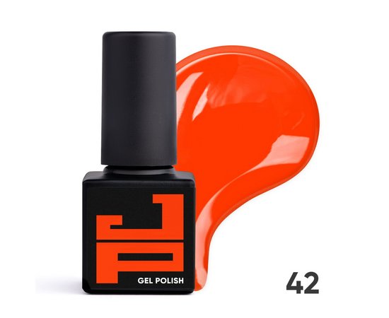 Изображение  Гель-лак Jerden Proff №042 Red-orange красно-оранжевый, 5 мл, Объем (мл, г): 5, Цвет №: 042