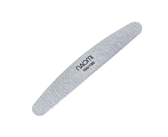 Изображение  Naomi semicircle nail file 150/180 grit, gray