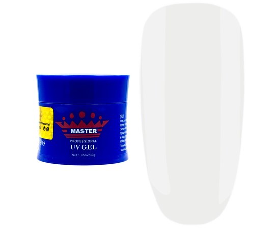 Изображение  Gel for nail extension Master Professional UV Gel White 30 ml