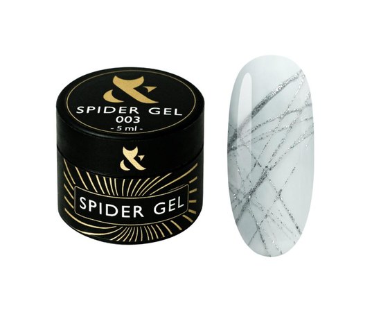 Зображення  Гель-павутинка для дизайну нігтів F.O.X Spider Gel 5 мл, № 003, Об'єм (мл, г): 5, Цвет №: 003