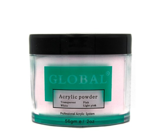 Изображение  Акриловая пудра для ногтей Global Acrylic Powder 56 g Pink
