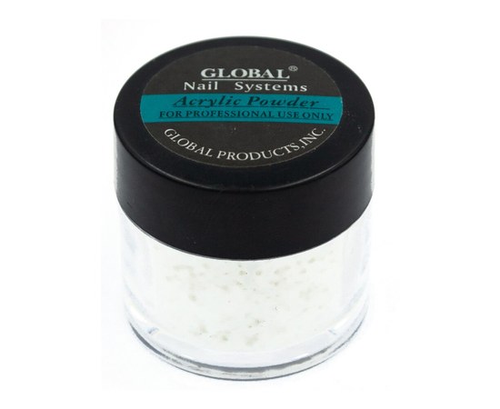 Изображение  Acrylic nail powder Global Nail Systems White 15 g