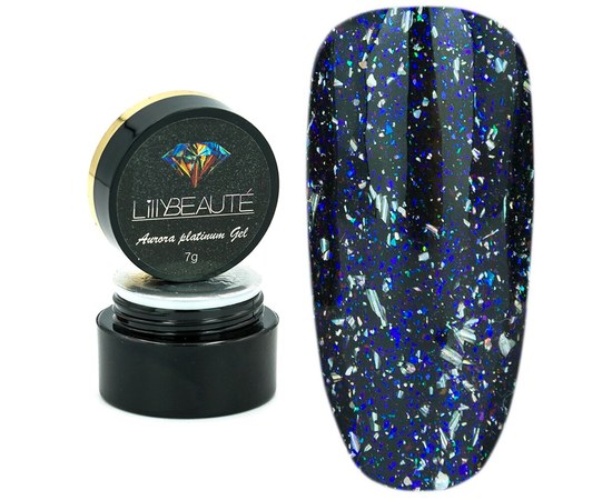 Изображение  Glitter - gel for nail design Lilly Beaute Stars Gel 7 g - № 003