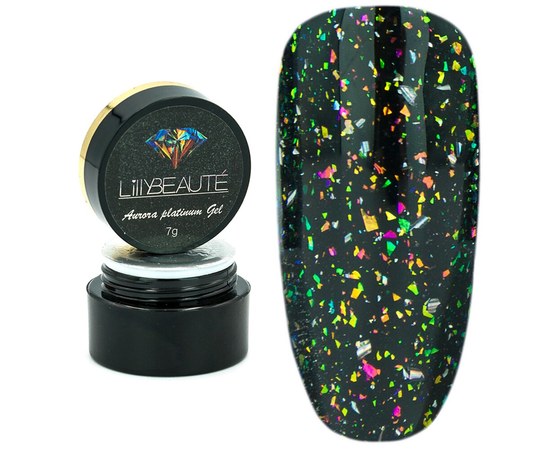 Изображение  Glitter - gel for nail design Lilly Beaute Stars Gel 7 g - № 005