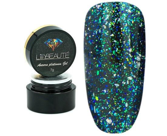 Изображение  Glitter - gel for nail design Lilly Beaute Stars Gel 7 g - № 006