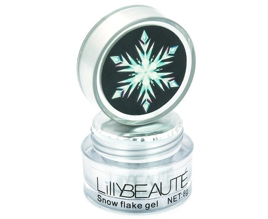 Изображение  Glitter gel Snow Flake Lilly Beaute 8 g - № 01