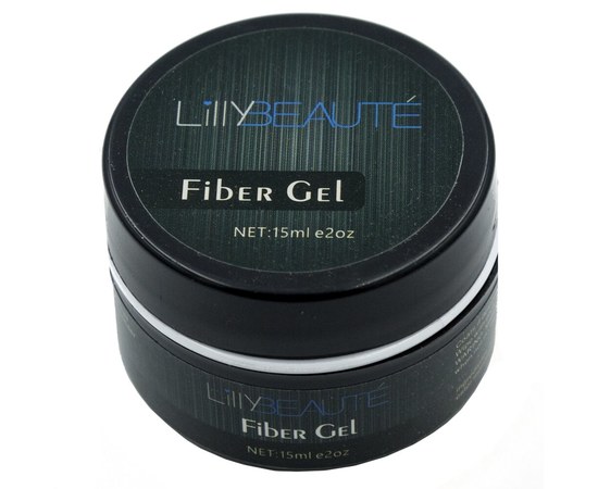 Изображение  Modeling gel with glass fiber for nails Lilly Beaute Fiber Gel 15 ml
