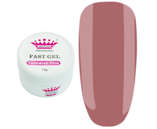 Изображение  Modeling gel for nails Master Professional Fast Gel 15 g, Yellowish Pink