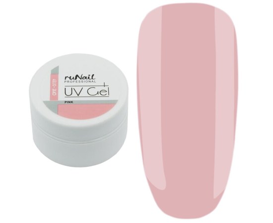 Изображение  Modeling gel for nails ruNail UV Gel Pink 15 g