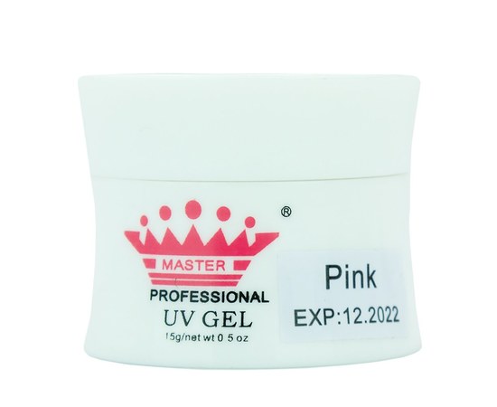 Зображення  Моделюючий гель для нігтів Master Professional UV Gel Pink 15 мл