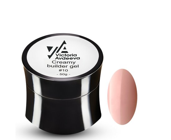 Изображение  Моделирующий крем-гель Victoria Avdeeva Creamy Builder Gel №10, 50 мл, Объем (мл, г): 50, Цвет: 10, Цвет: Персиковый