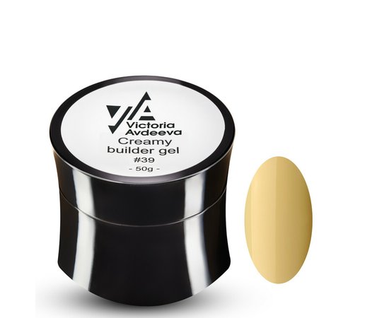 Изображение  Modeling cream-gel Victoria Avdeeva Creamy Builder Gel No. 39, 50 ml, Volume (ml, g): 50, Color: 39, Color: Yellow